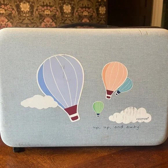 Blue and White Hot Air Balloon Decoration - Picture 2 of 6